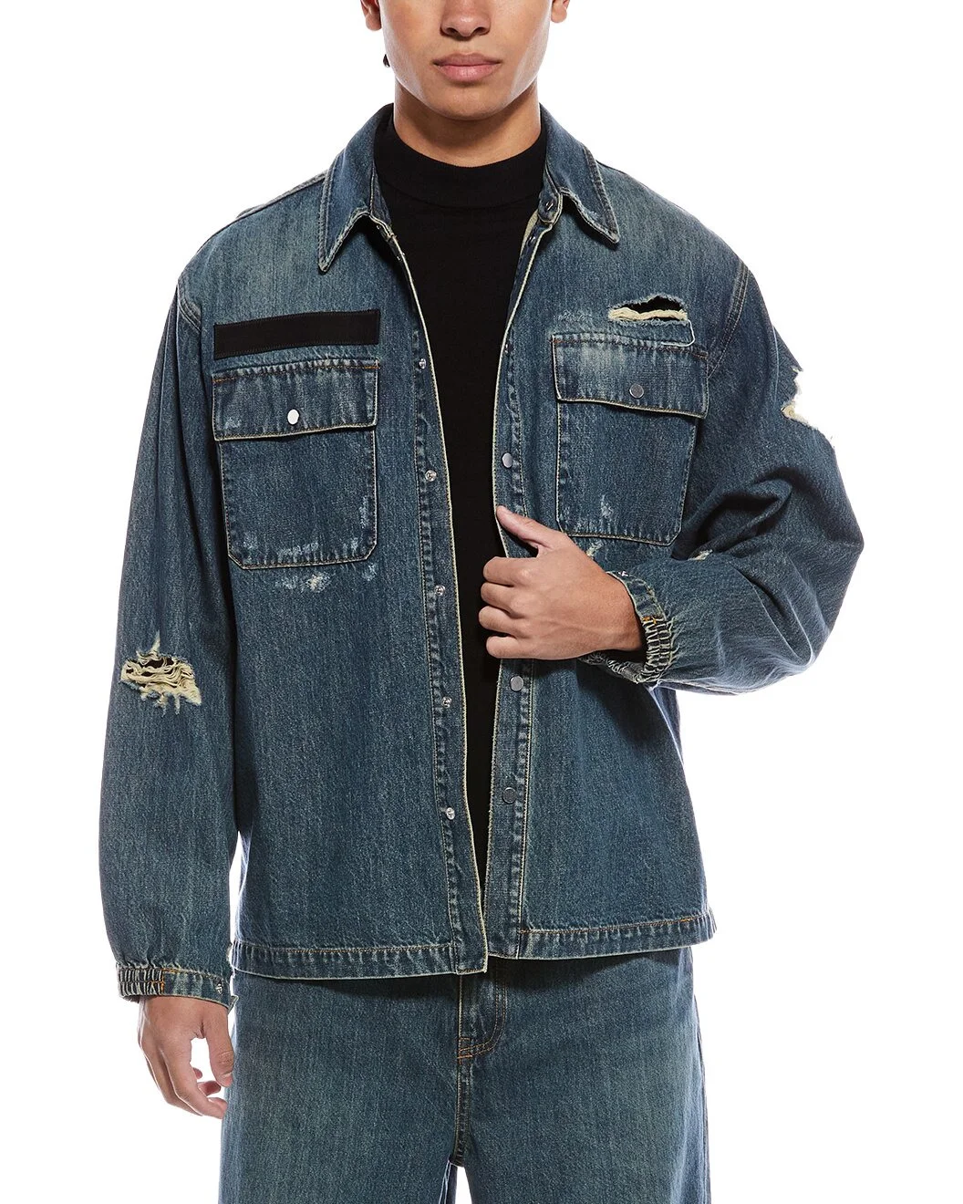 Helmut Lang Denim Uniform Shirt Jacket - 1