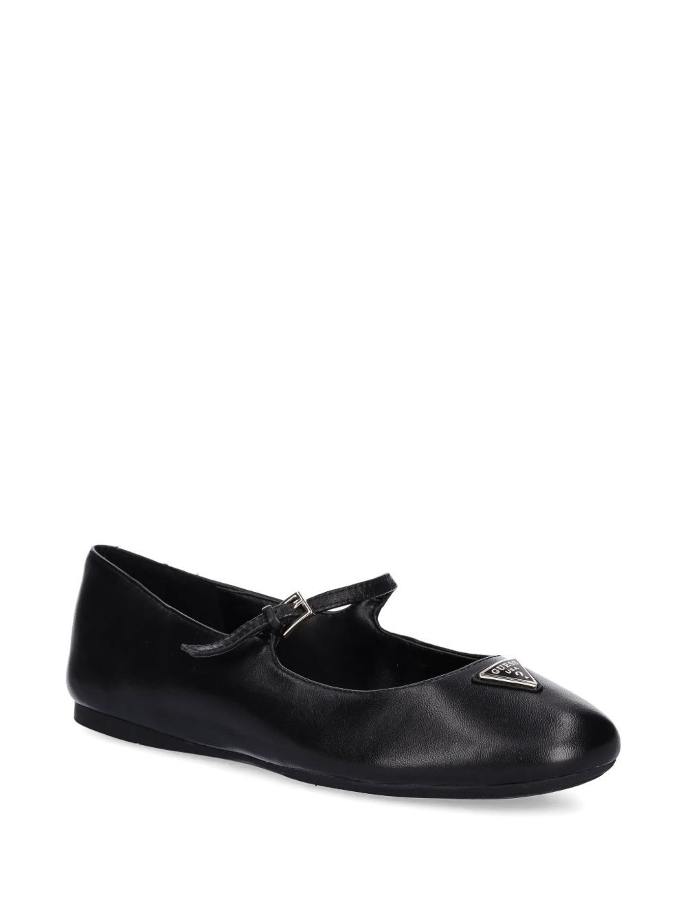 buckle-detail leather ballet flats - 2