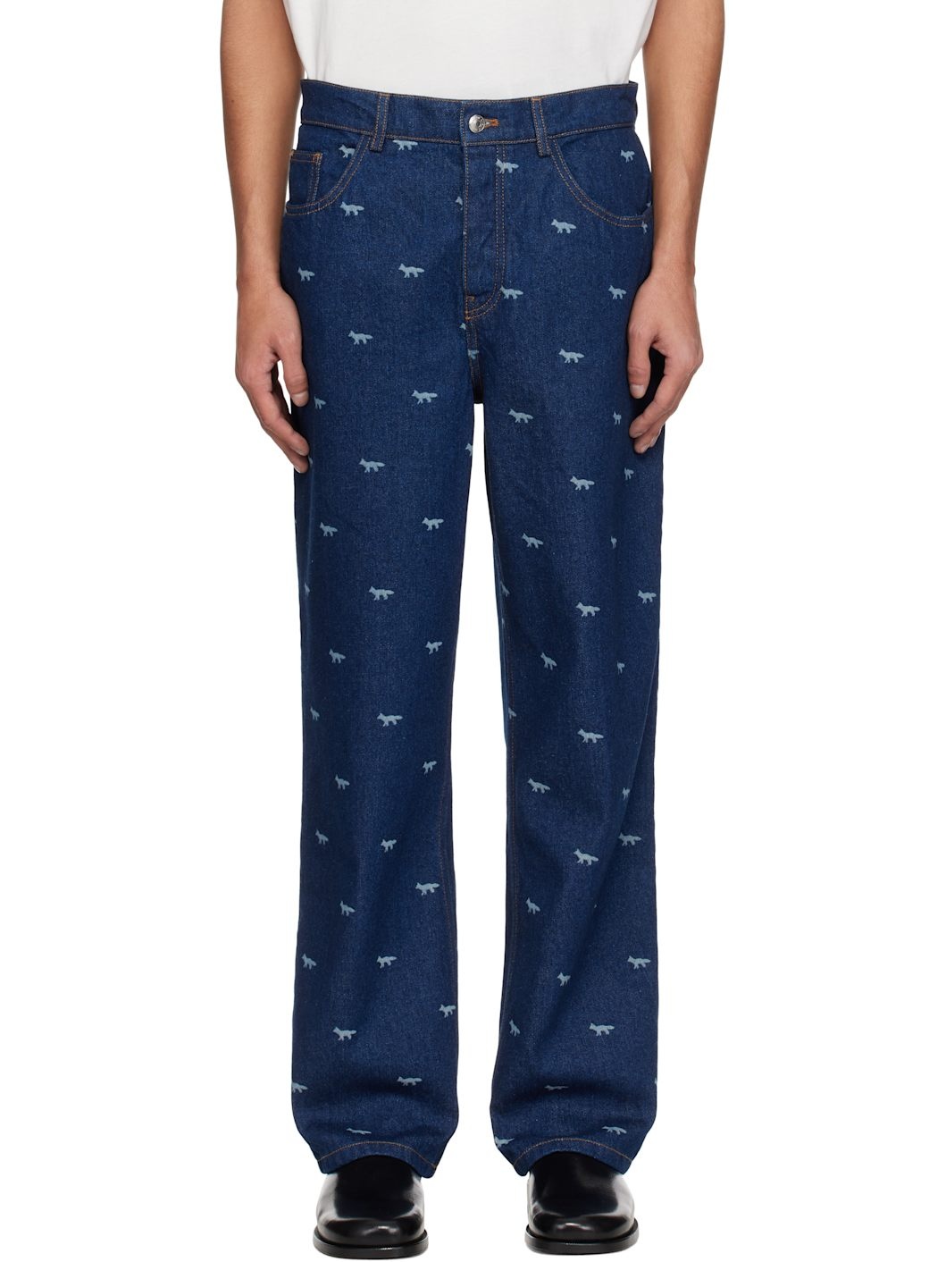 Navy Relaxed Jeans - 1