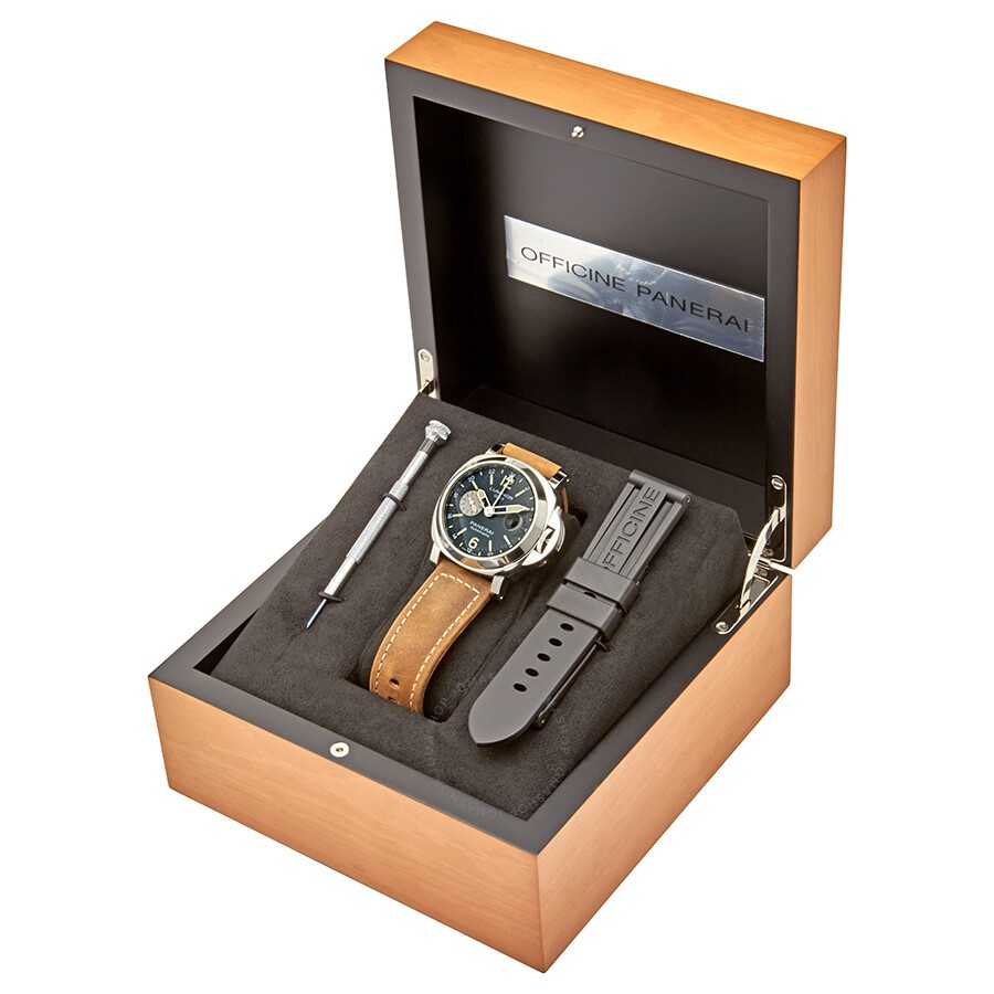 Panerai Luminor 44 GMT Automatic Chronometer Black Dial Men's Watch PAM01088 - 4