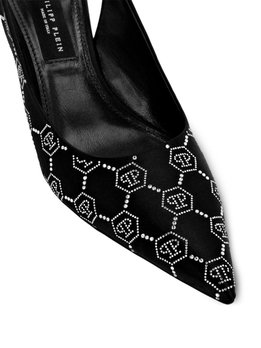 50mm monogram-pattern slingback pumps - 4