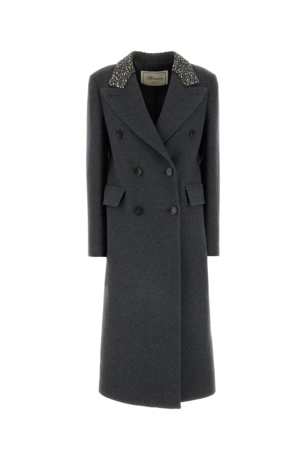 コート BLUMARINE Dark Grey Wool Coat Blumarine Dark grey wool coat | gebnegozionline | REVERSIBLE