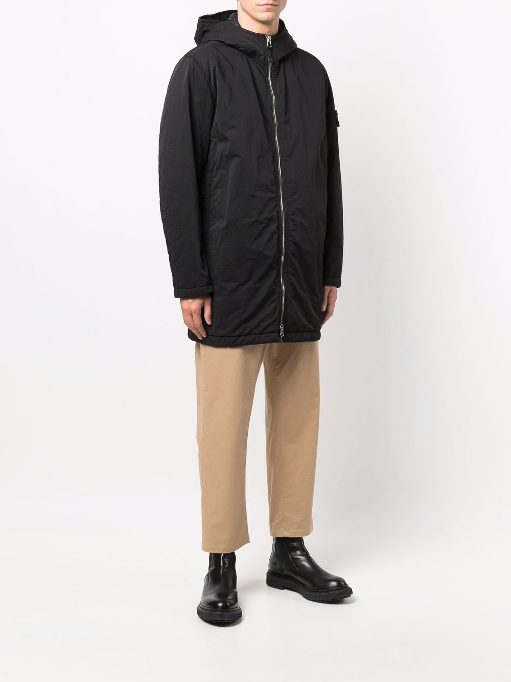 hooded parka coat - 3