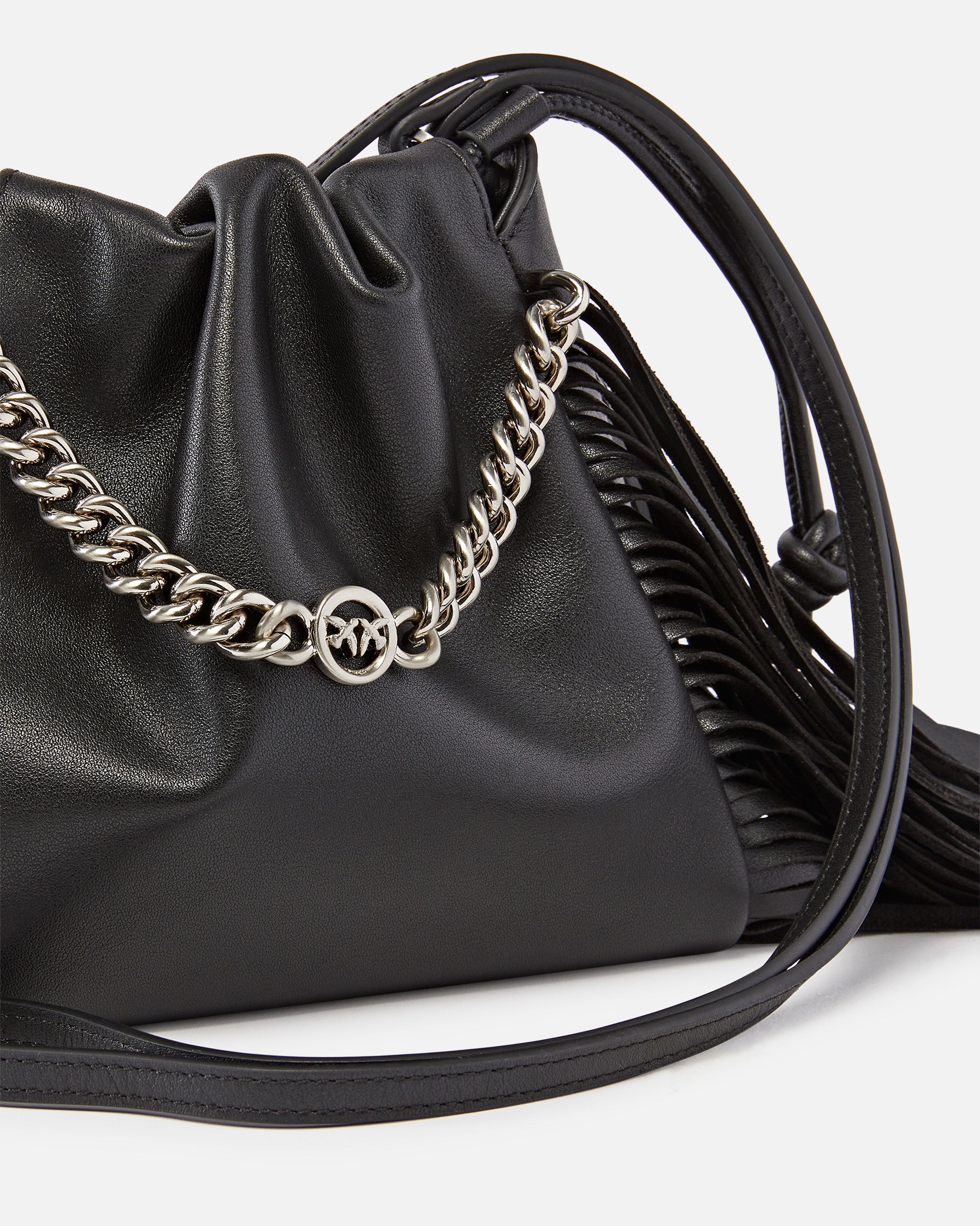 SOFT LEATHER BAG WITH FRINGES - 3