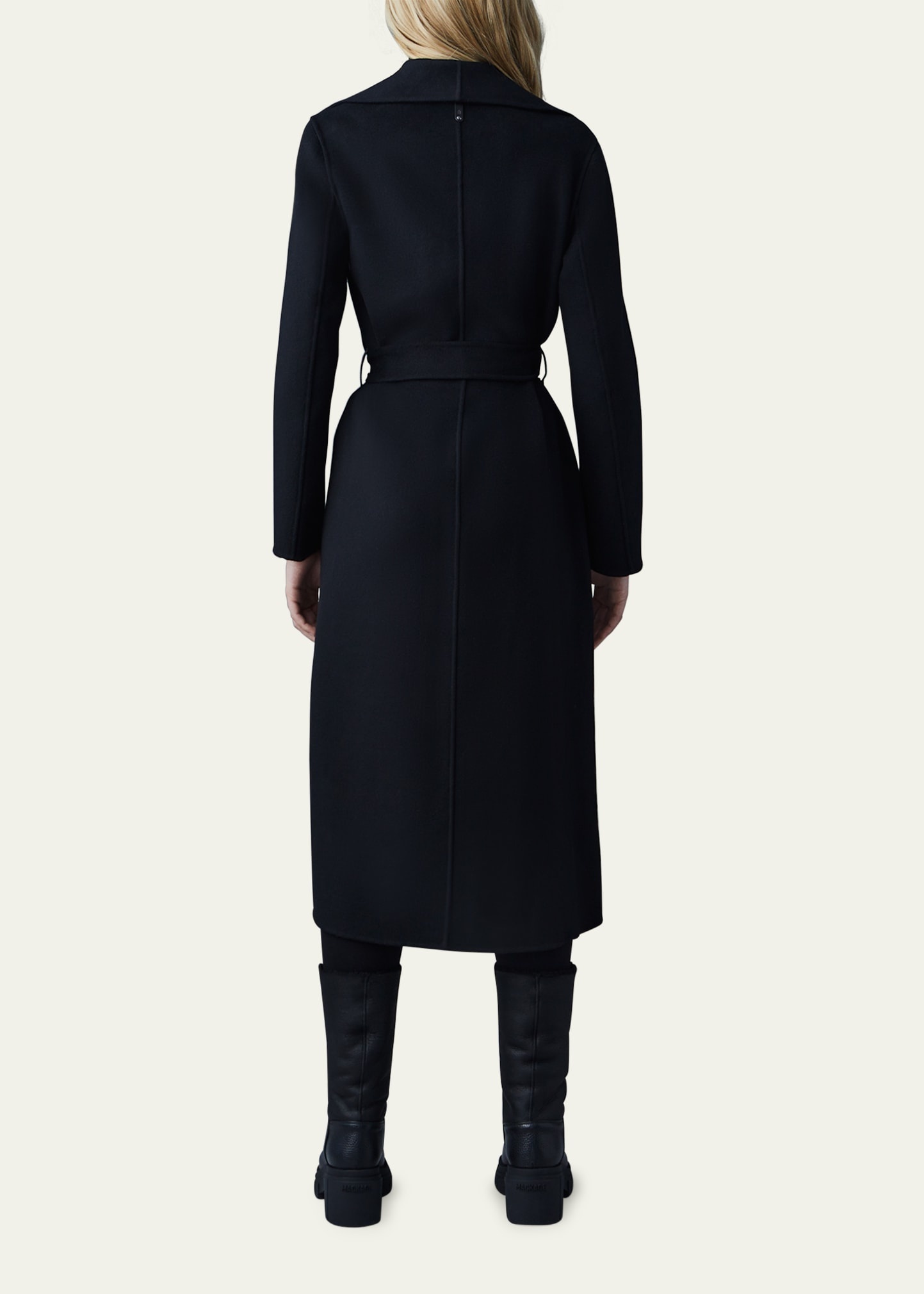 Mai Wool Belted Wrap Coat - 3
