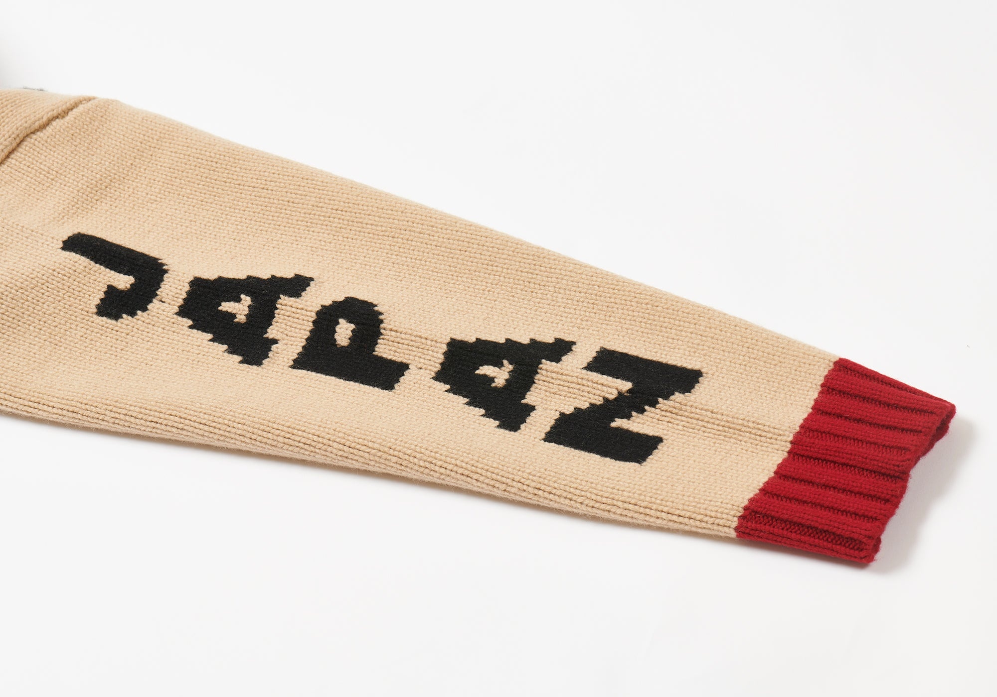 PALACE EVISU DICE COWICHAN KNIT CREAM - 5