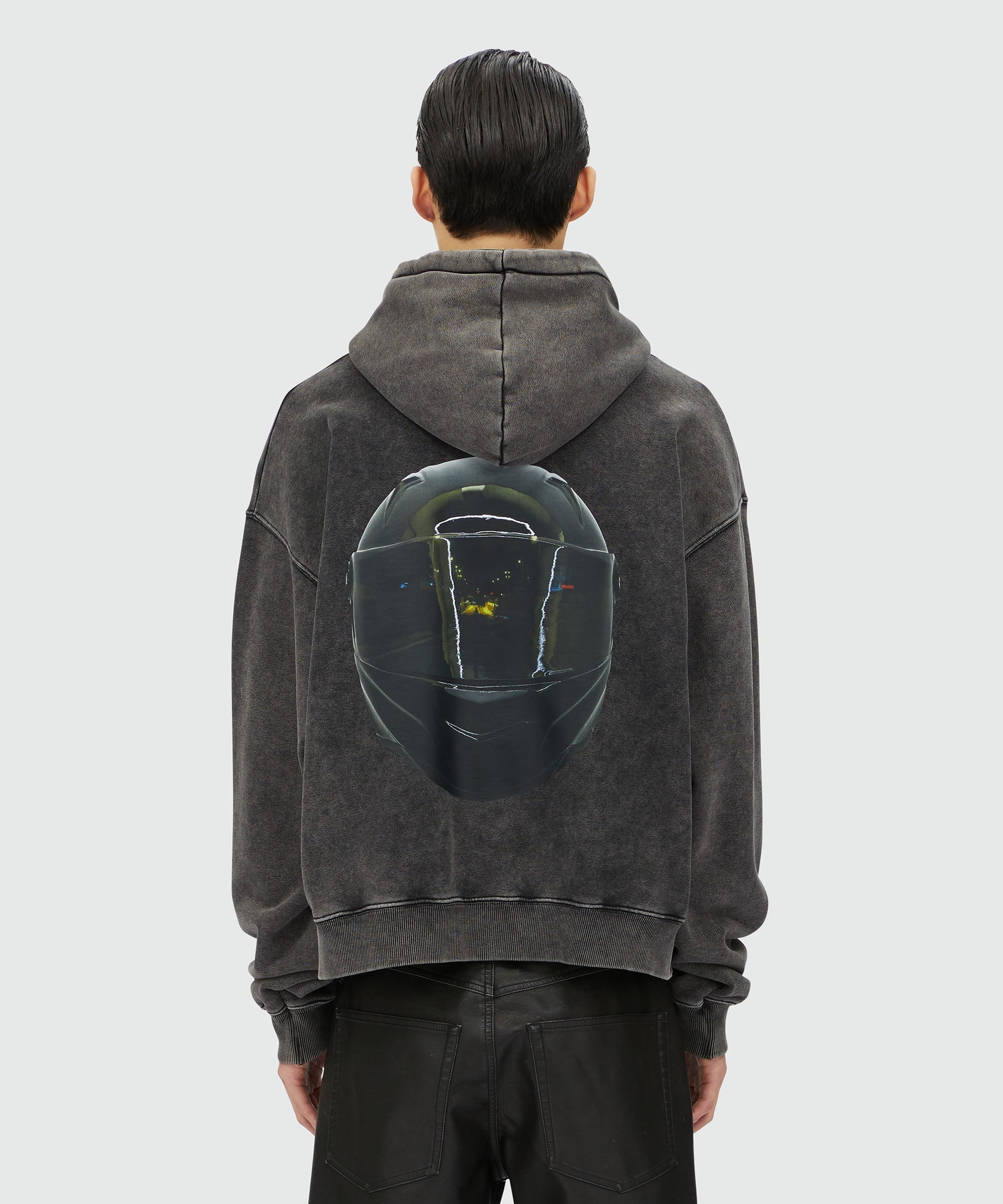 Faded jersey sweatshirt with  "Túnel da Xerox" print - 3