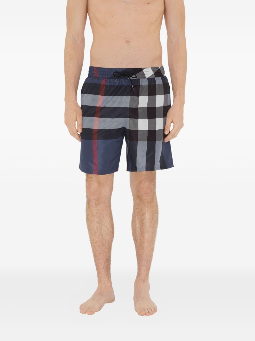 checked swim shorts - 3