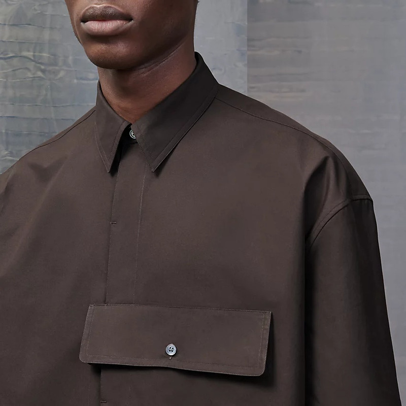 Boxy fit shirt with maxi pocket 3