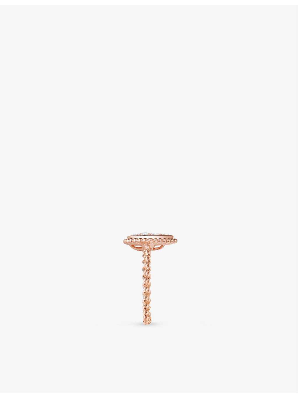 Serpent Bohème 18ct rose-gold and 0.15ct diamond ring - 2