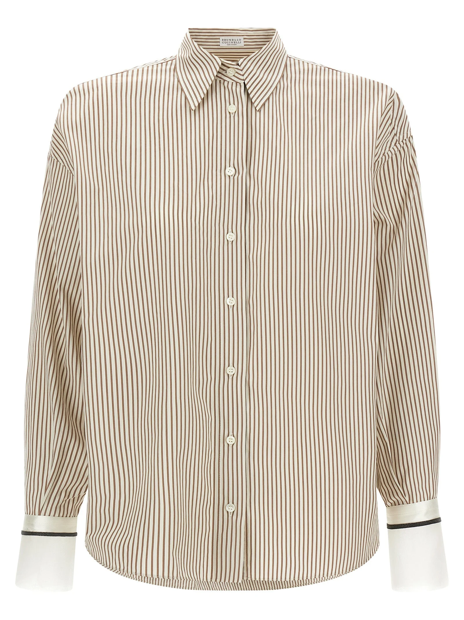 Brunello Cucinelli Women 'Monile' Cuffed Shirt - 1