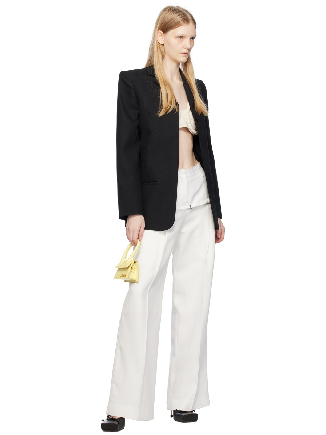 White Le Chouchou 'Le Pantalon Criollo' Trousers - 4