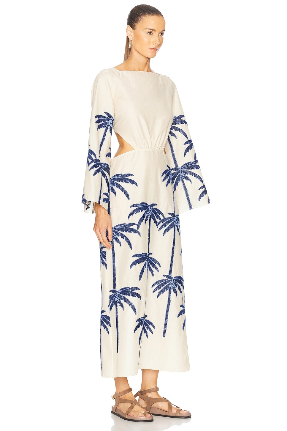 Embroidered Journey Ankle Dress - 2