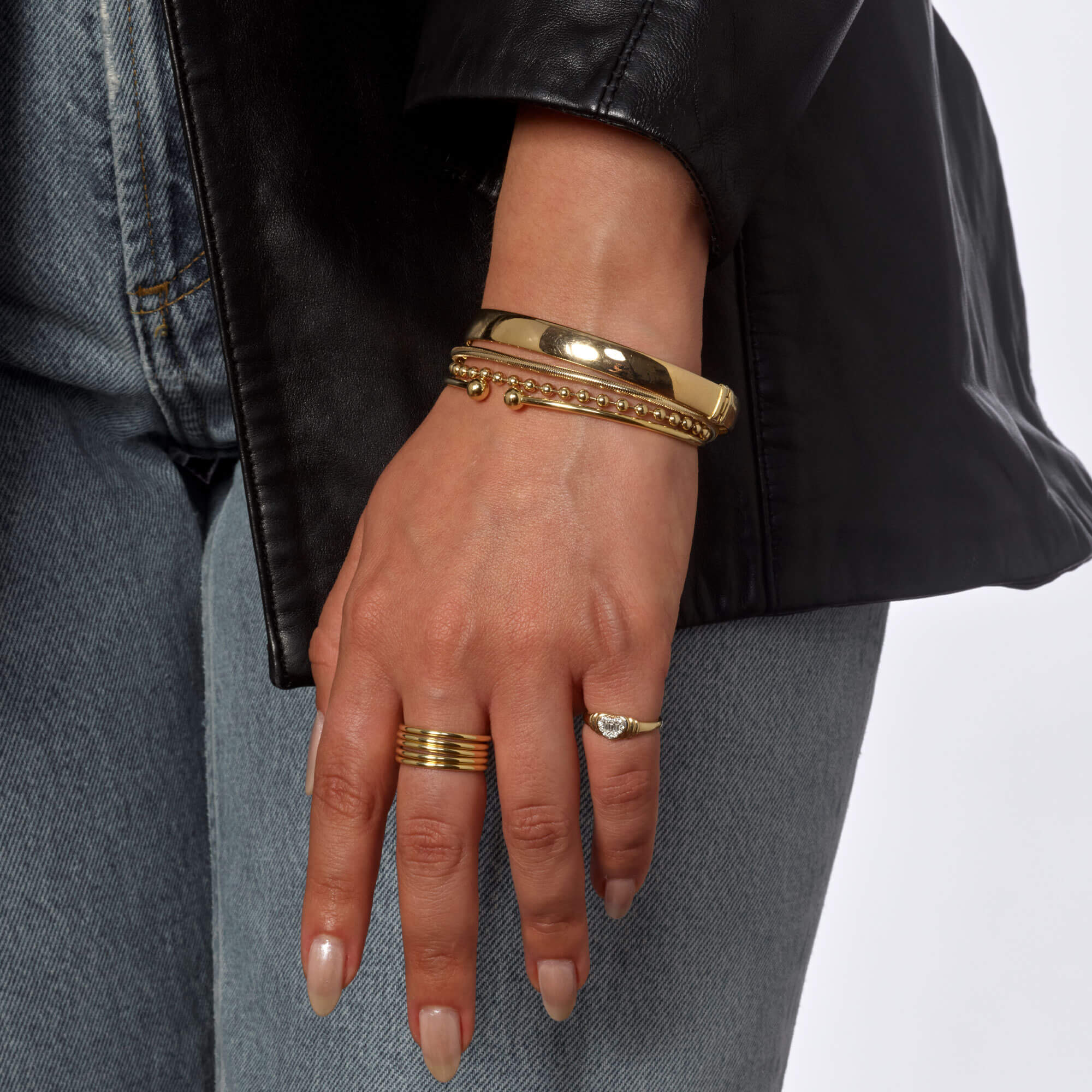 Gold Stacker Cuff - 5