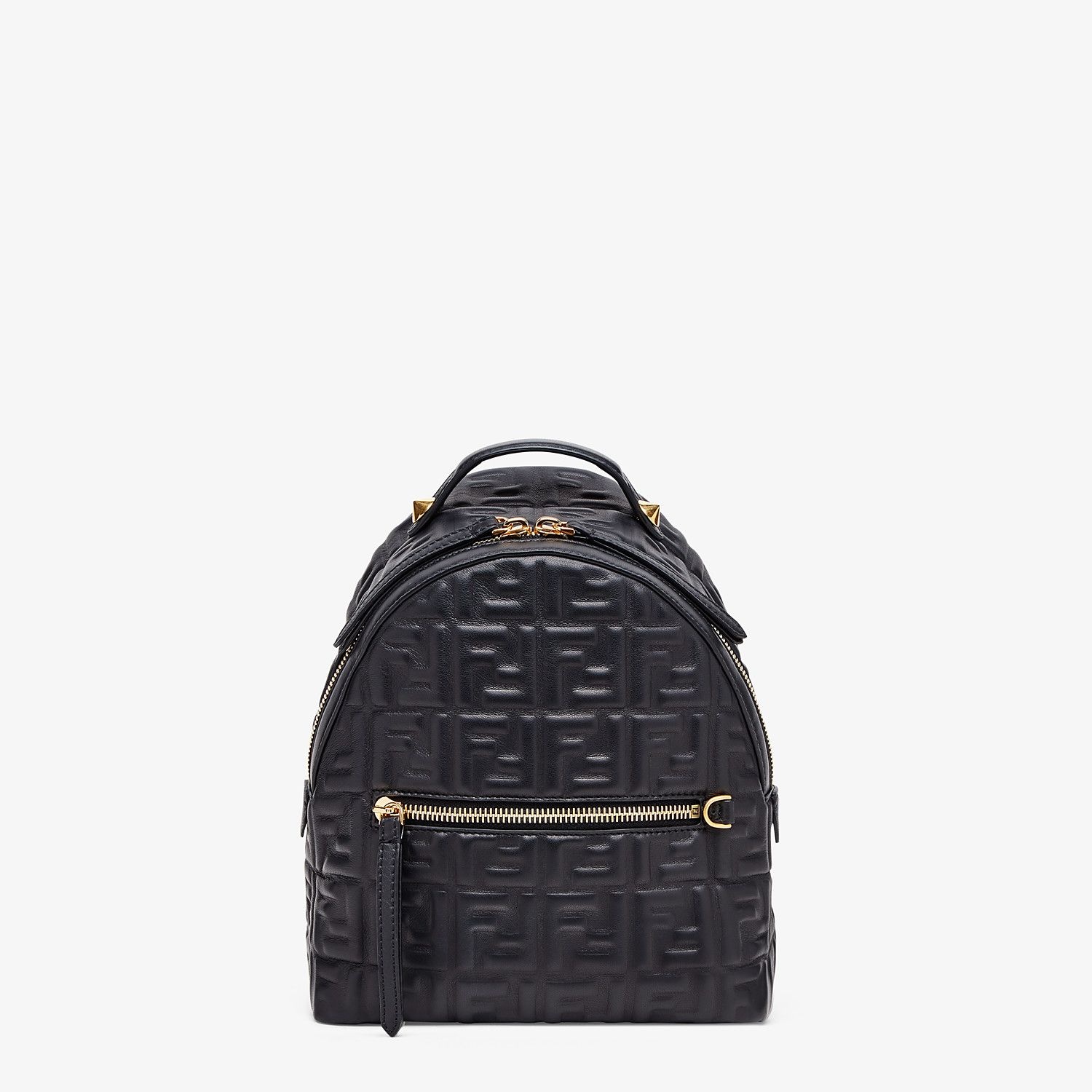 Black leather FF backpack - 1