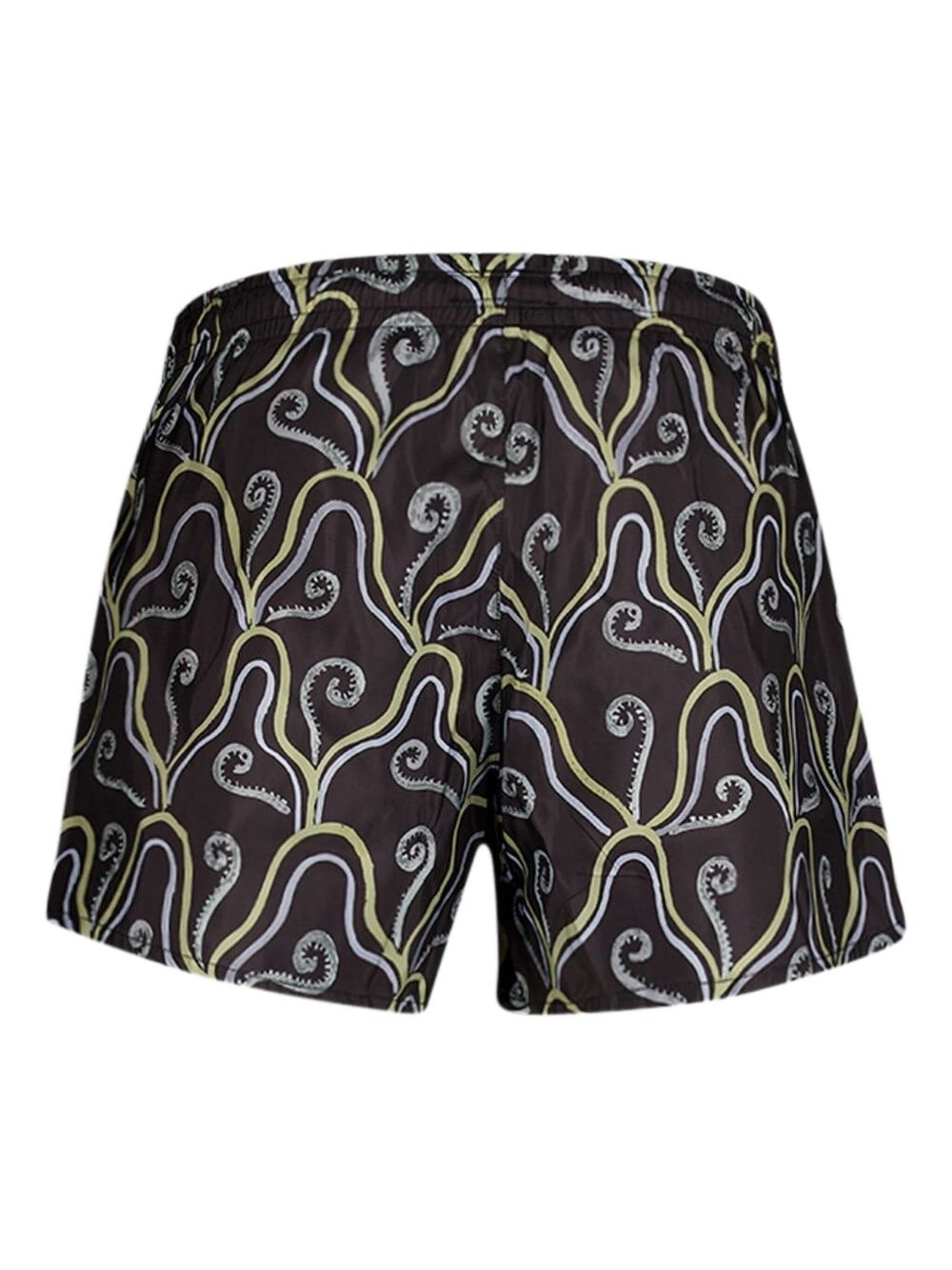 abstract-pattern swim shorts - 2