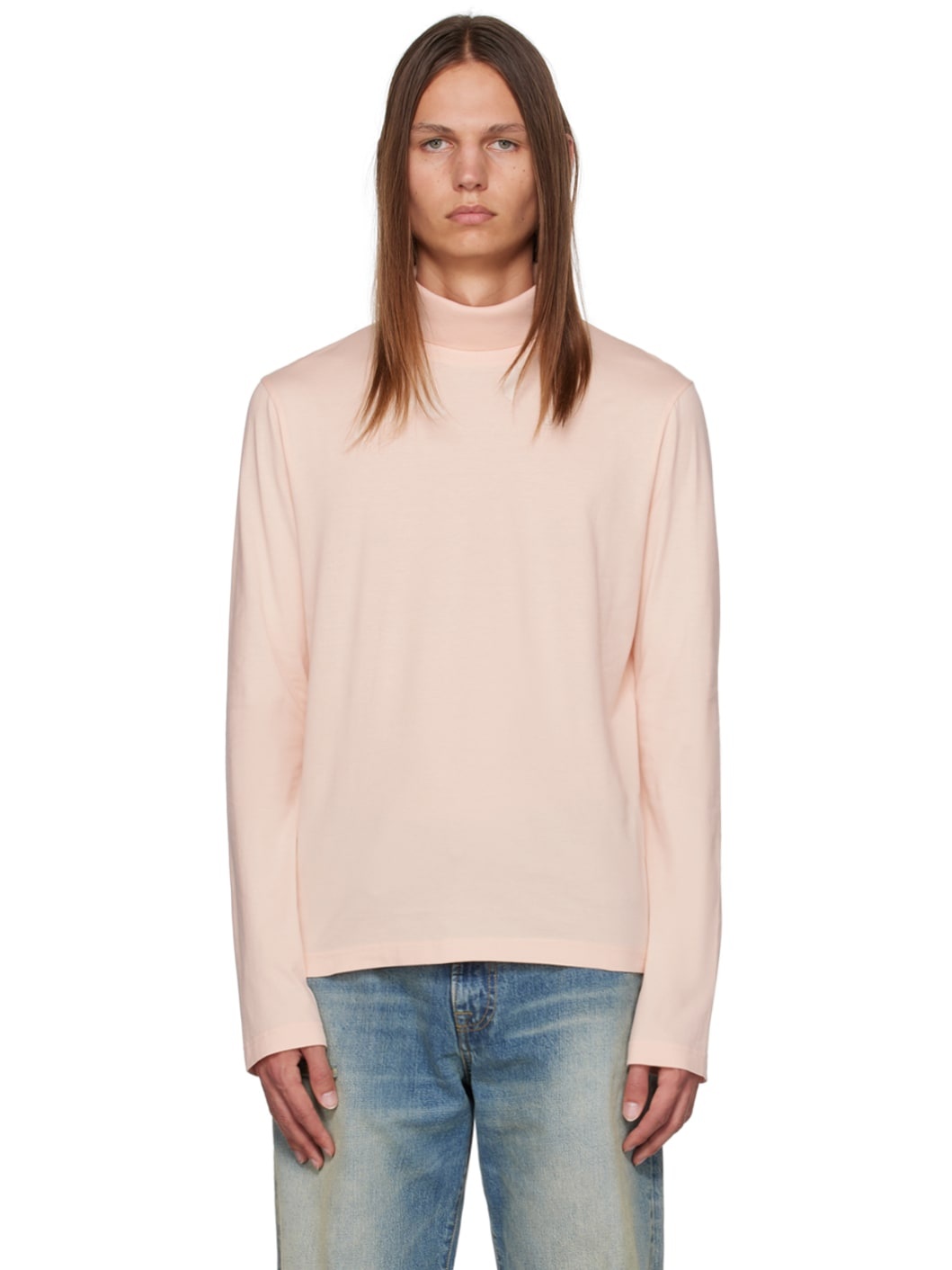 Acne Studios Pink Long Sleeve Turtleneck REVERSIBLE