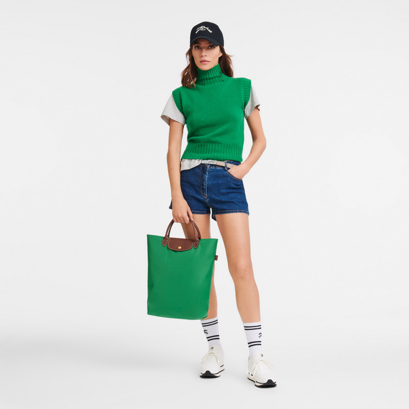 Longchamp Le Pliage M Tote bag Green - Canvas outlook