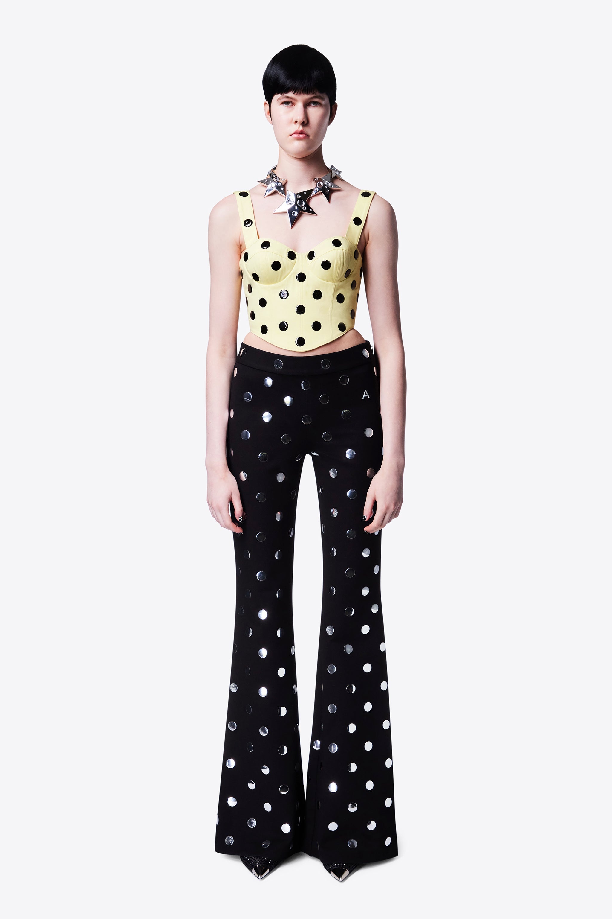 POLKA DOT FLARE PANT - 5