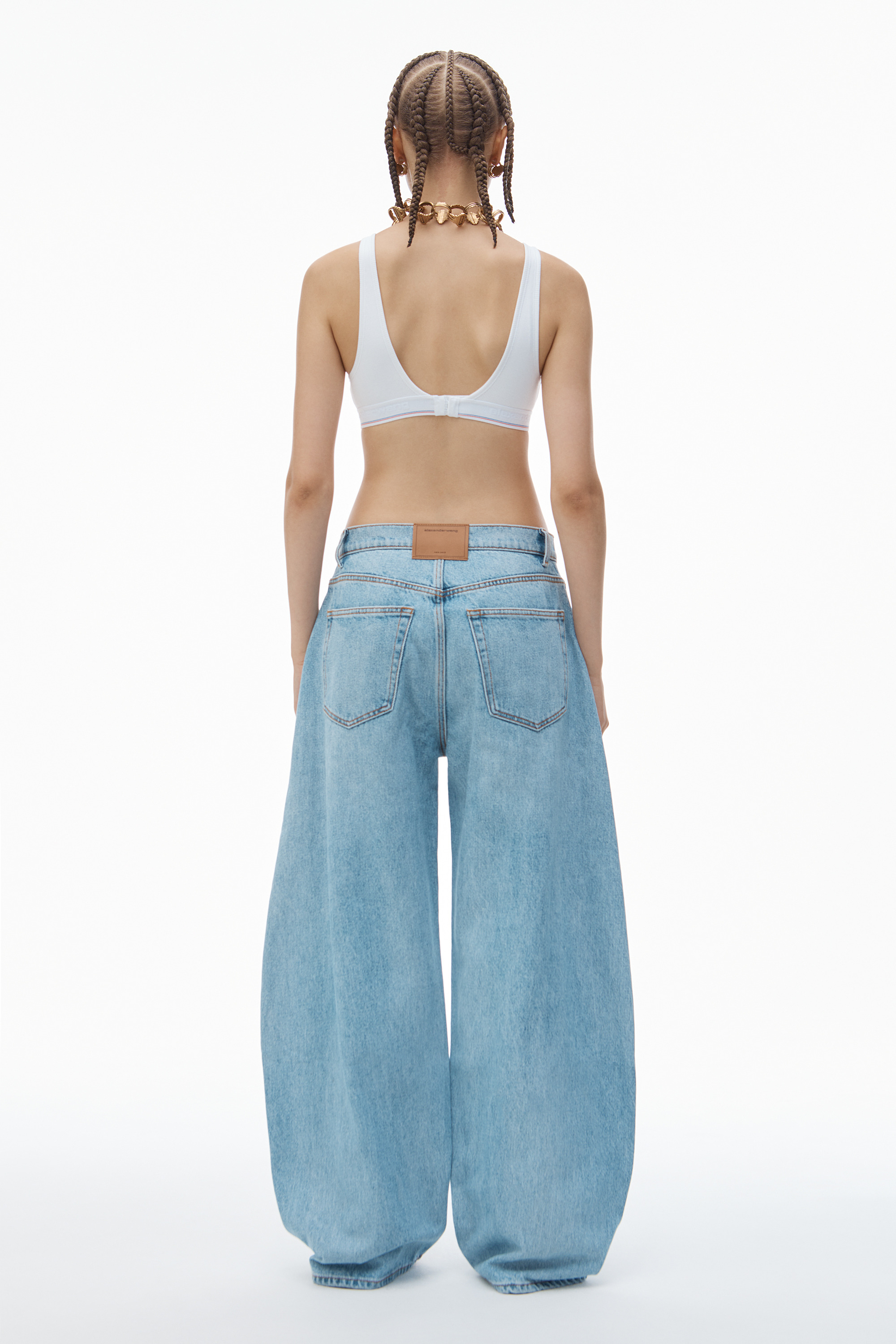 Oversized Low Rise Jean in Recycled Denim - 4