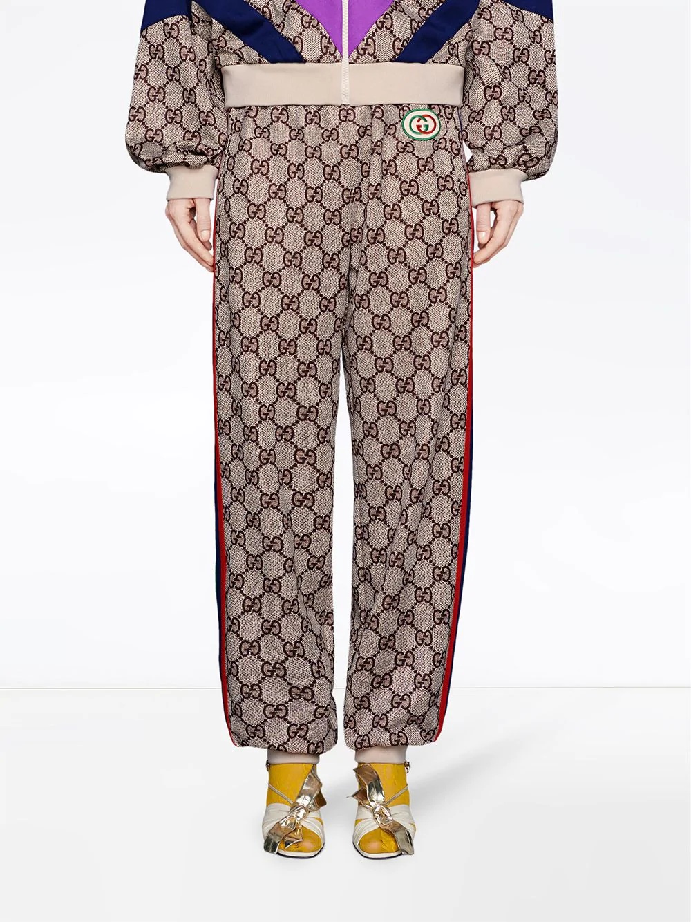 GG Supreme print jogging pants - 3