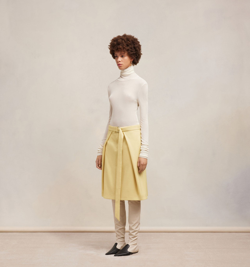 A Line Skirt With Floating Panels 4