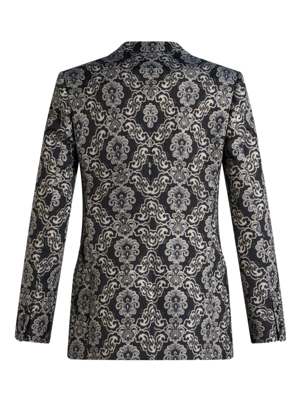 graphic-jacquard blazer - 6