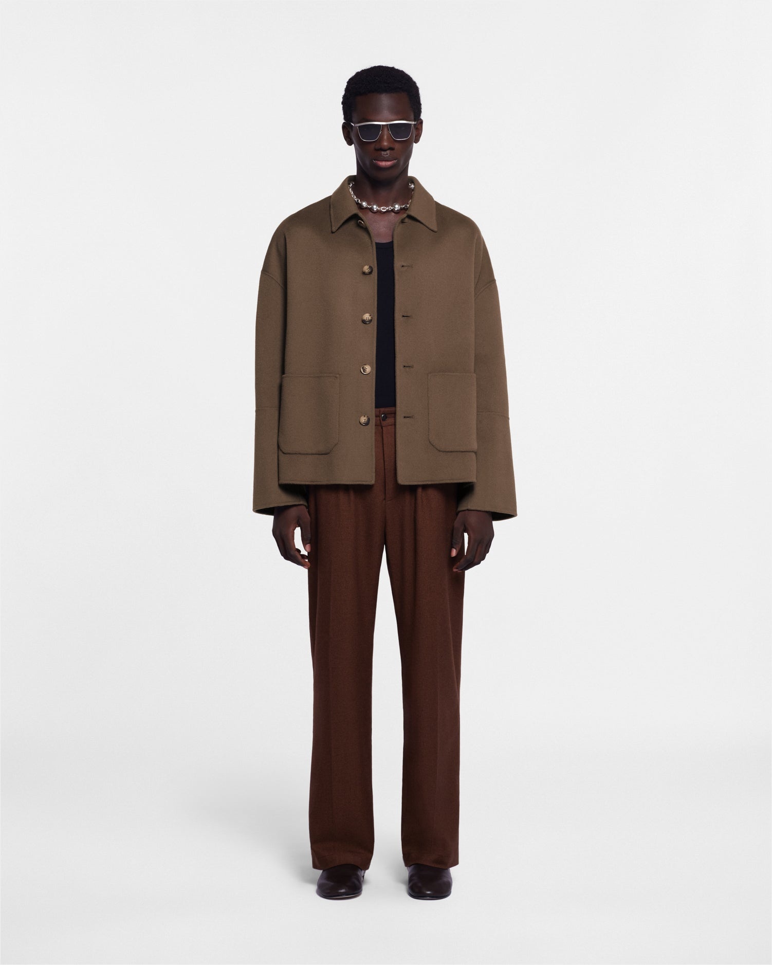 Double Wool And Silk Blend Jacket - 2