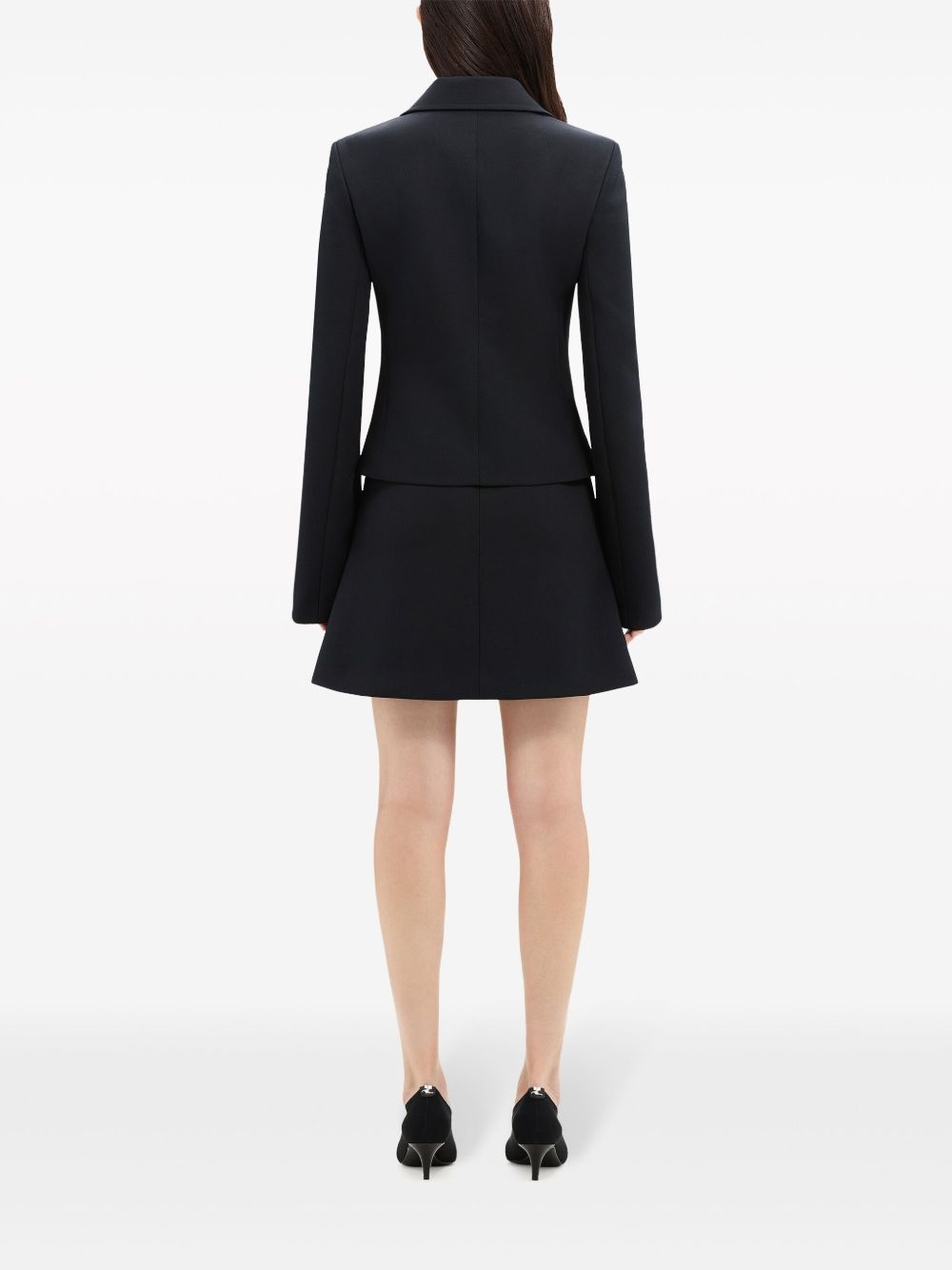 logo-embroidered zip-fastening twill jacket - 4