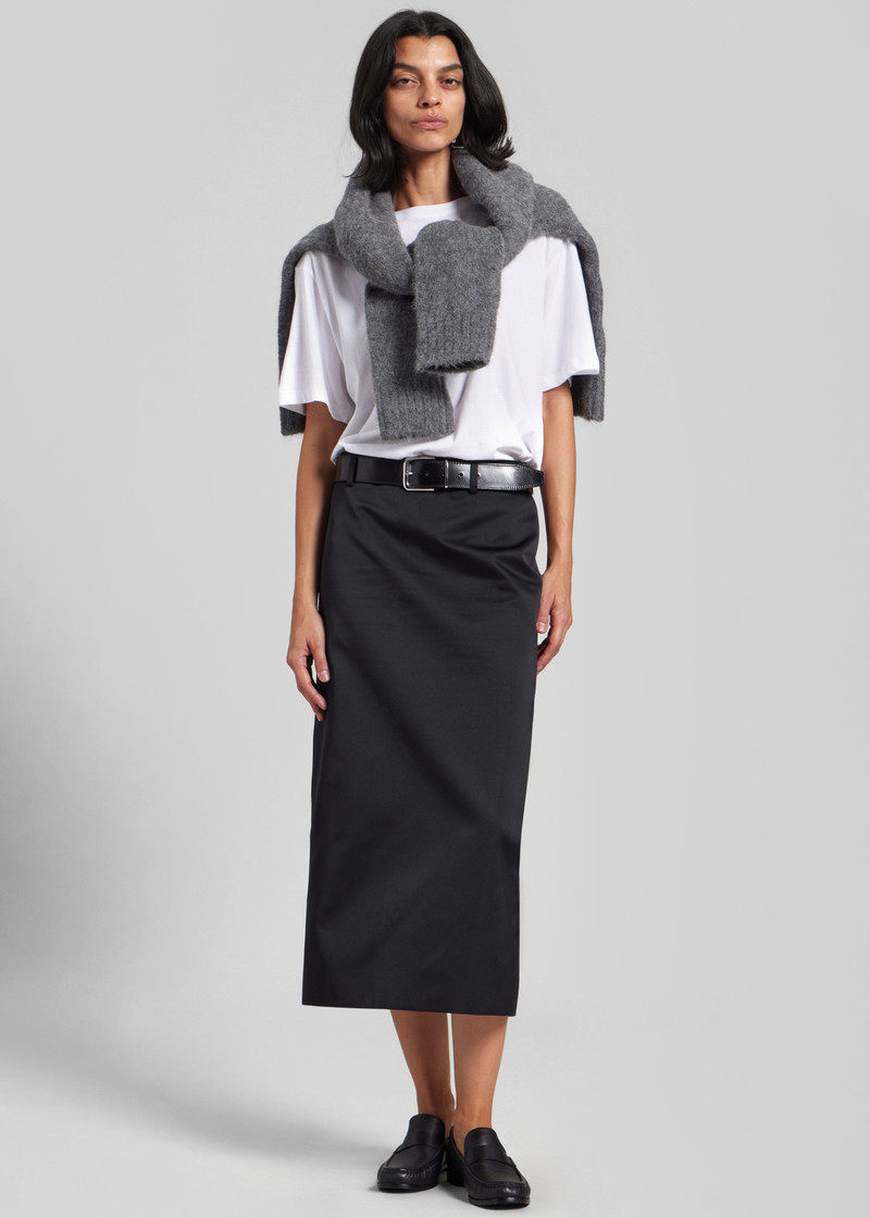 Alrose Satin Midi Skirt - Black 6