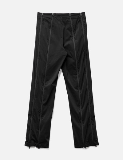 POST ARCHIVE FACTION (PAF) zip-embellished straight-leg trousers outlook