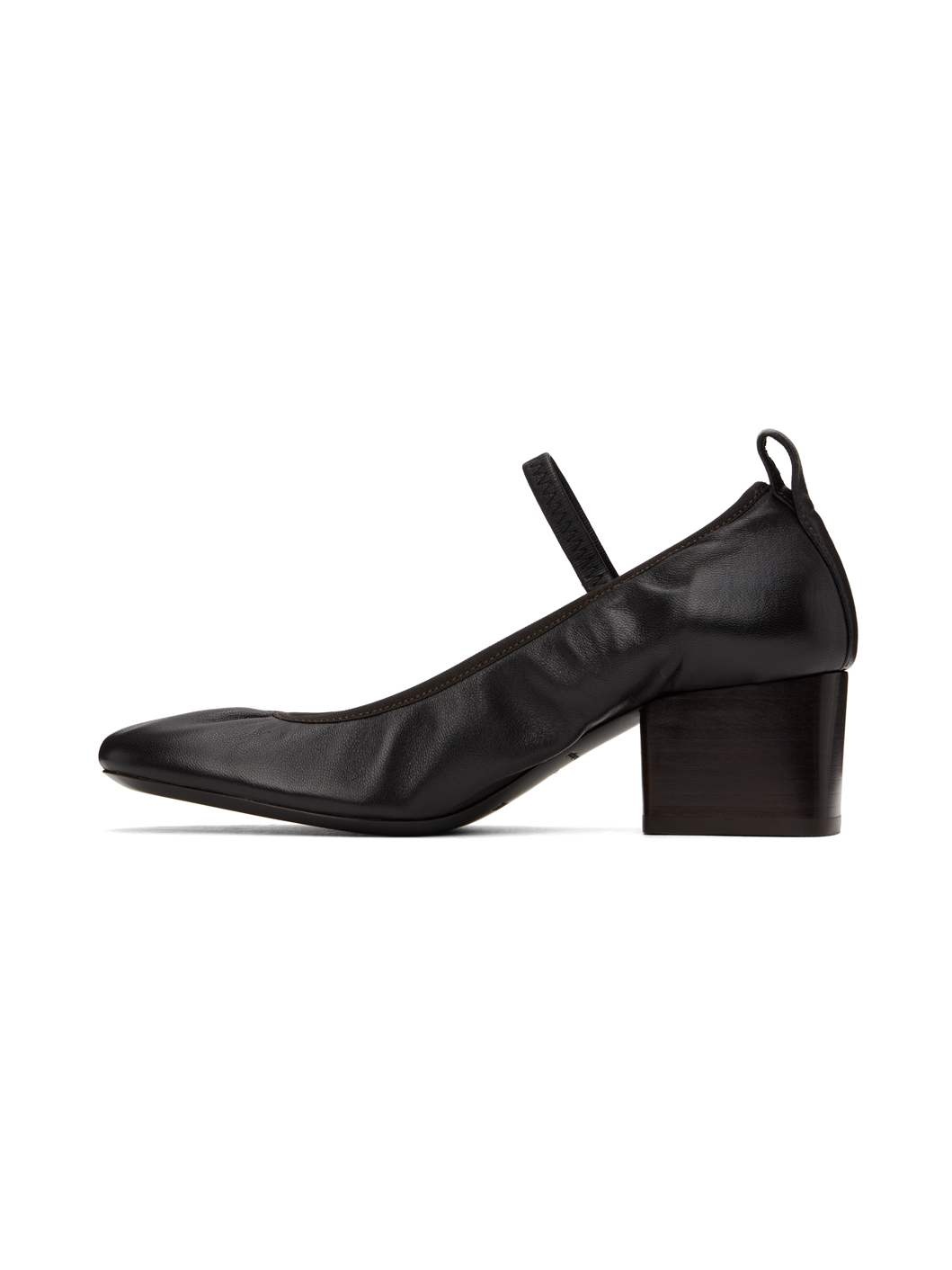 Brown Square Ballerina Heels - 3