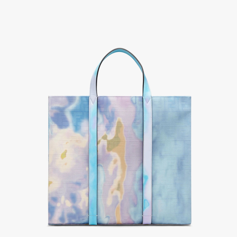 Light blue and black Sunset jacquard fabric bag 1
