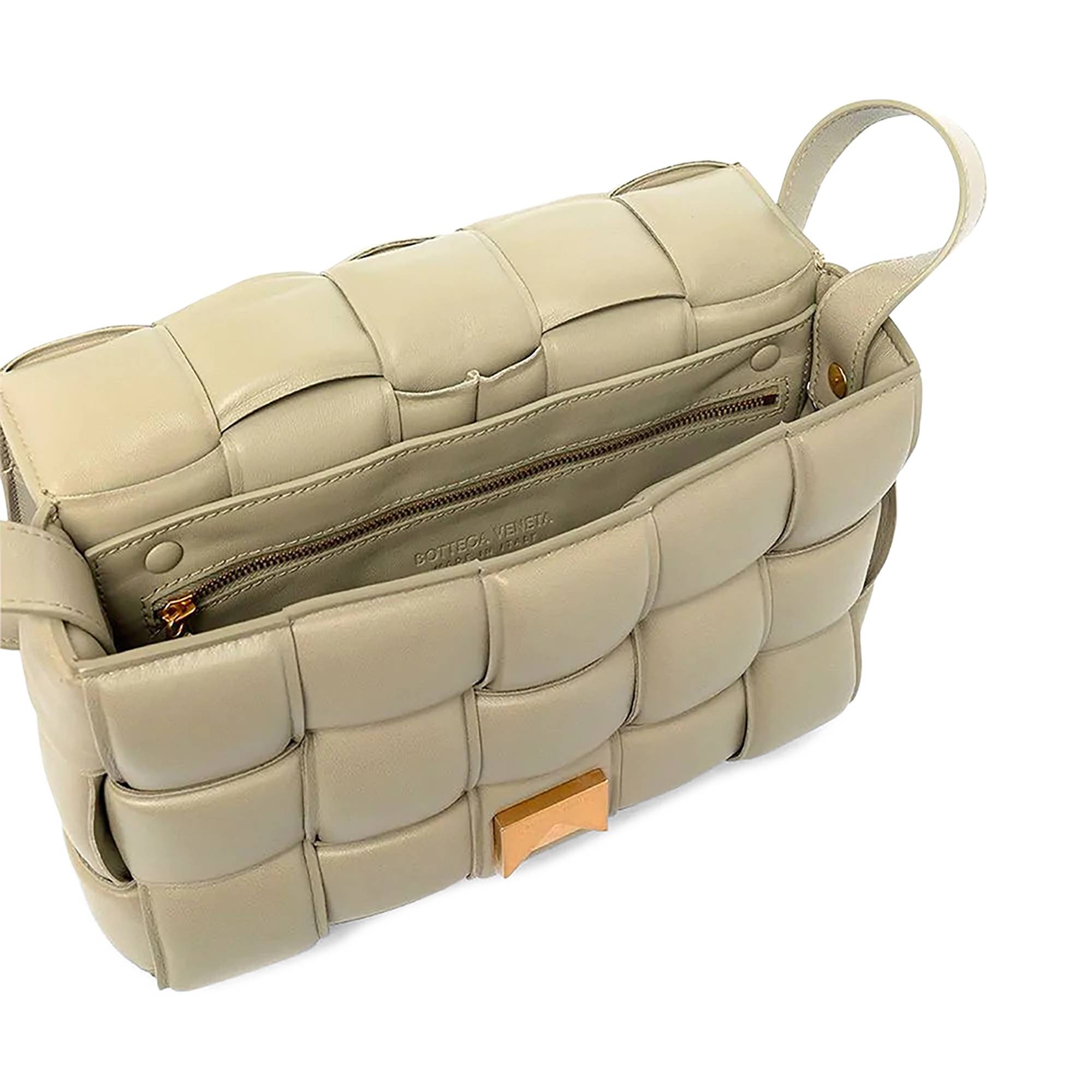 Bottega Veneta Small Padded Cassette Bag 'Travertine Gold' - 3