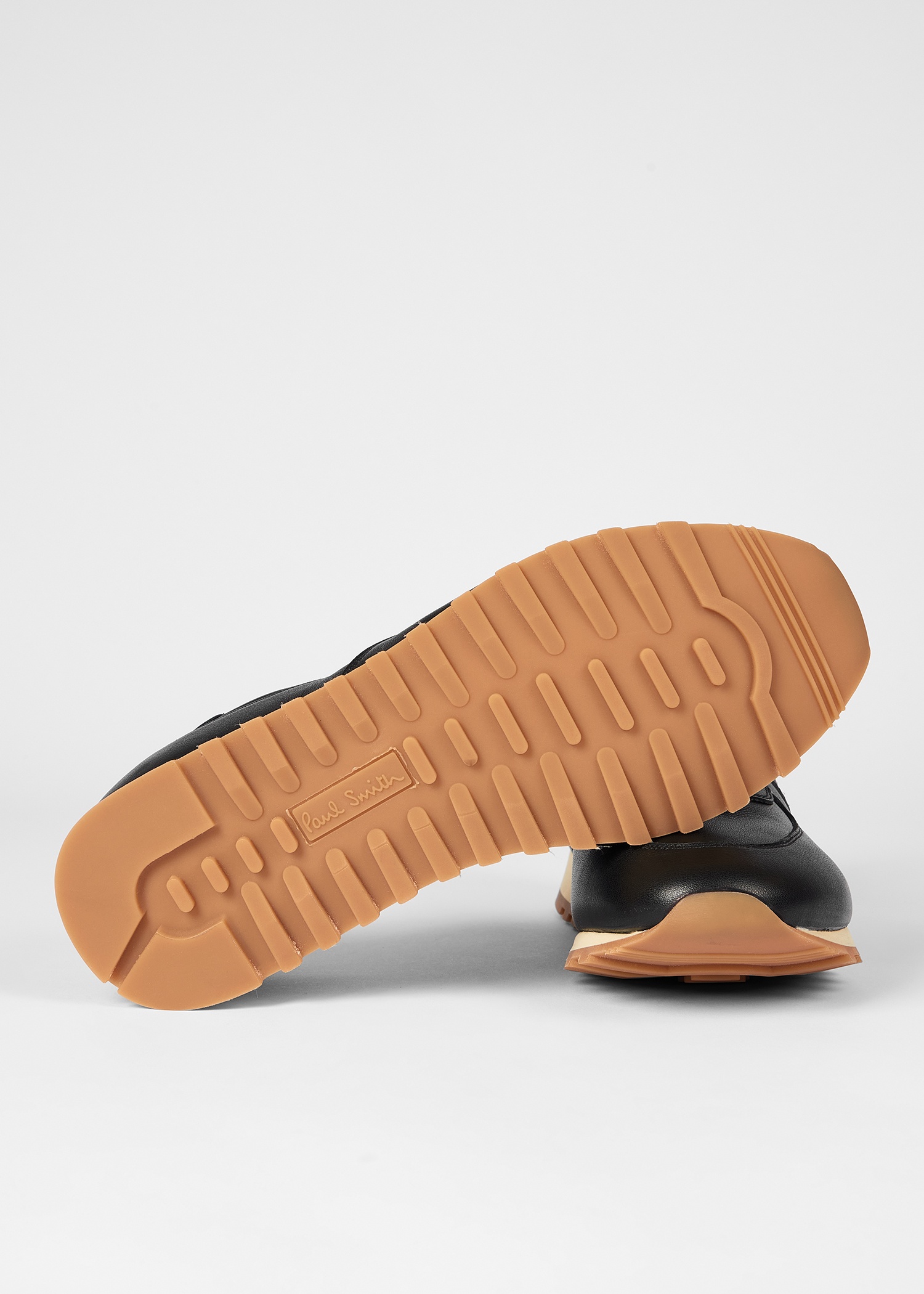 Black Leather 'Velo' Trainers - 3