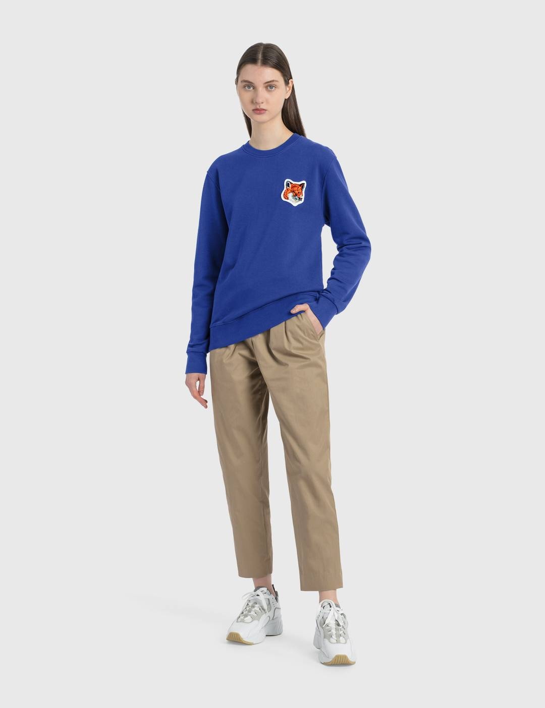 Velvet Fox Head Patch Classic Sweatshirt - 3