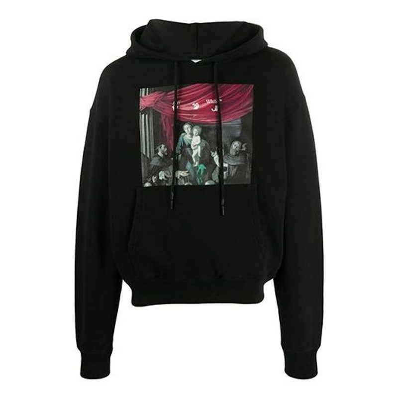 Off-White Caravaggio Paint Over Tee 'Black' OMBB037E20FLE0031010 - 1