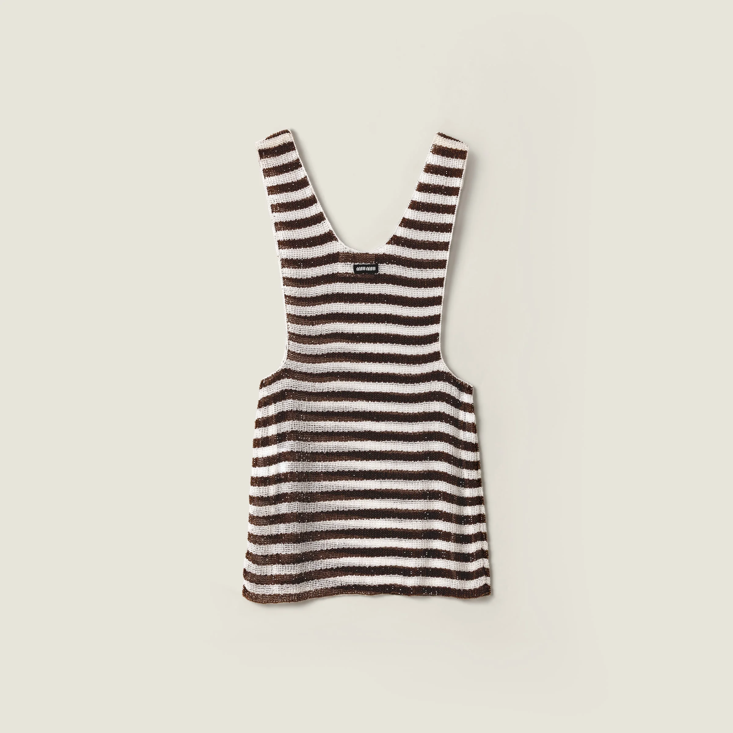 Embroidered beaded mini-dress - 1
