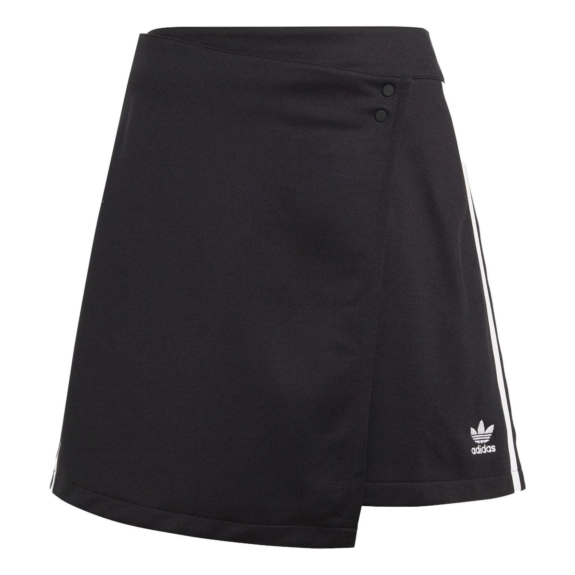 (WMNS) adidas Adicolor Classics 3-Stripes Short Wrapping Skirt 'Black White' IC5475 - 1