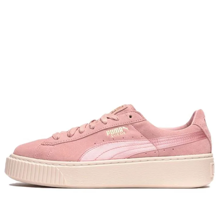 (WMNS) PUMA Suede Platform Satin 'Pink' 365828-03 - 1