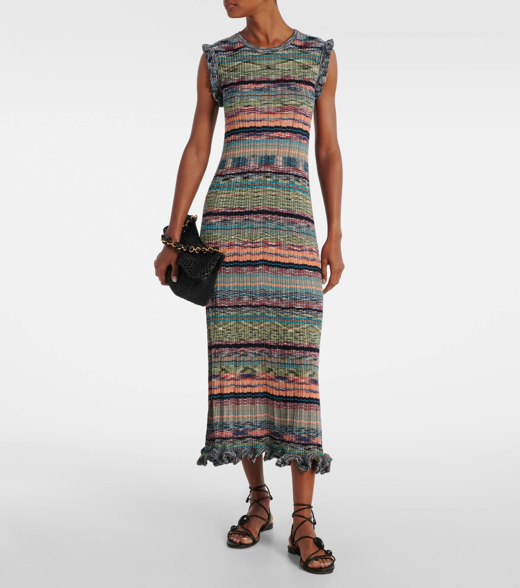 Ajak ribbed-knit midi dress - 2