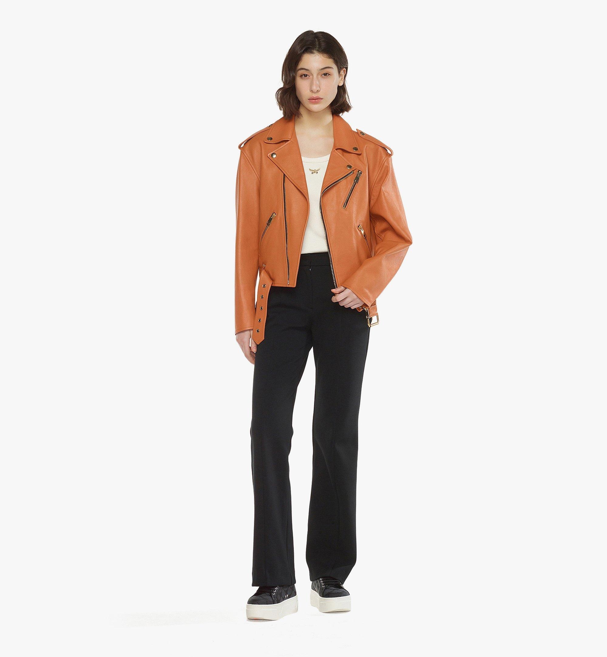 Cropped Rider Jacket in Lamb Leather - 2