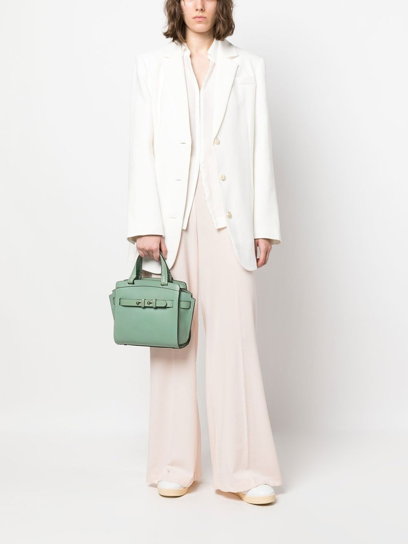 OFFICINE CREATIVE Saddle 009 leather tote bag outlook