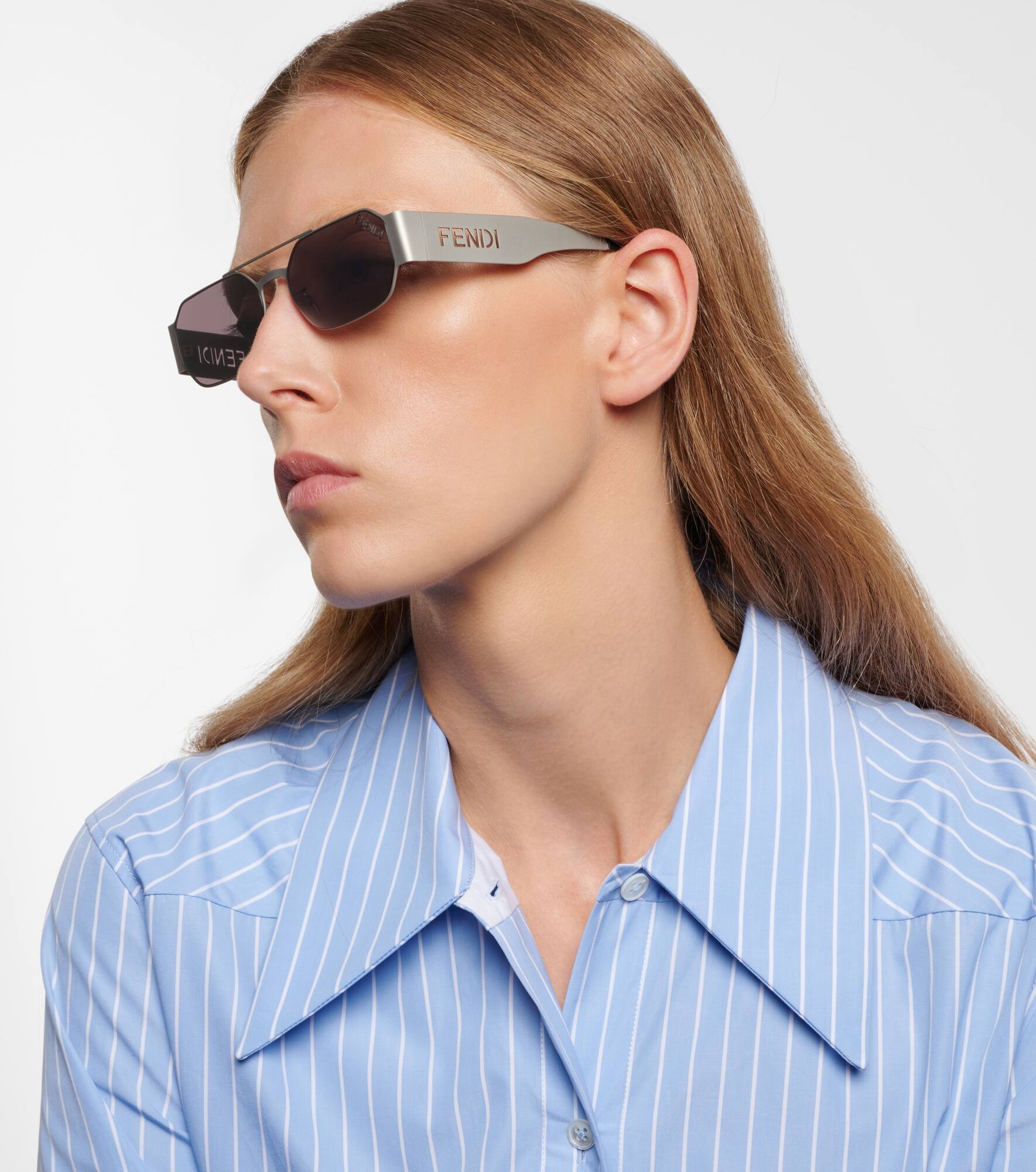 Fendi Cut Out square sunglasses - 6