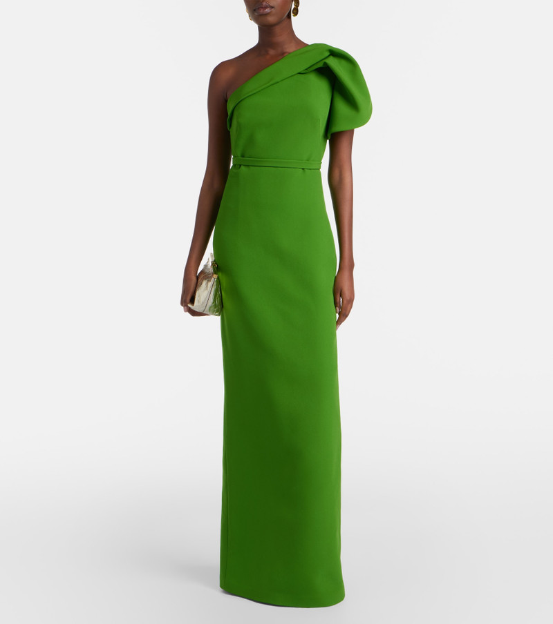 Safiyaa One-shoulder crêpe gown outlook