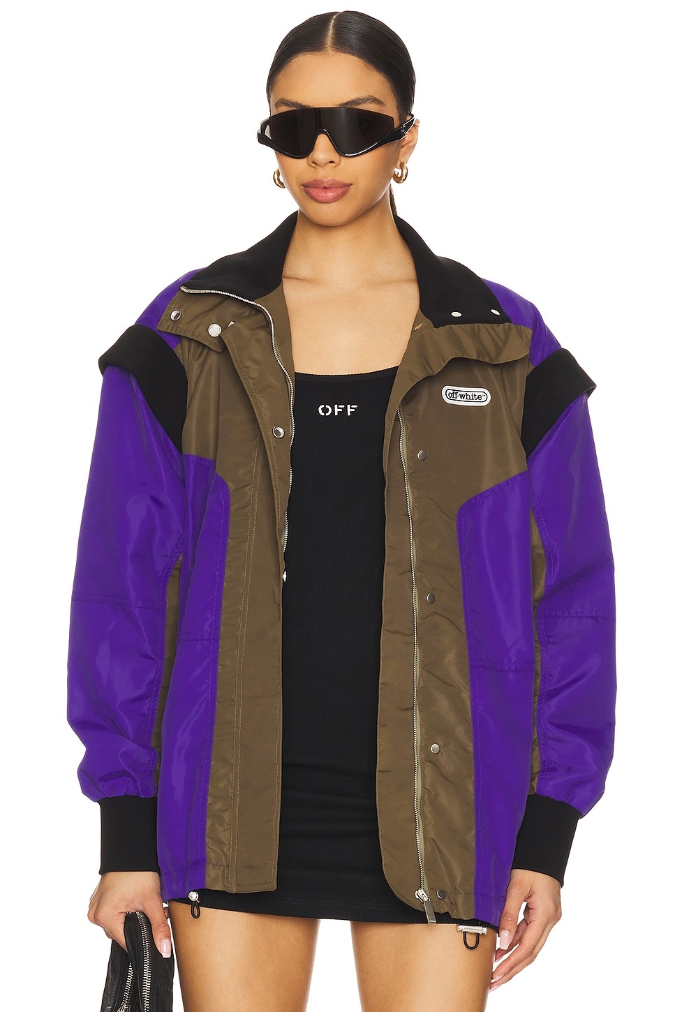 Colorblock Windbreaker - 1