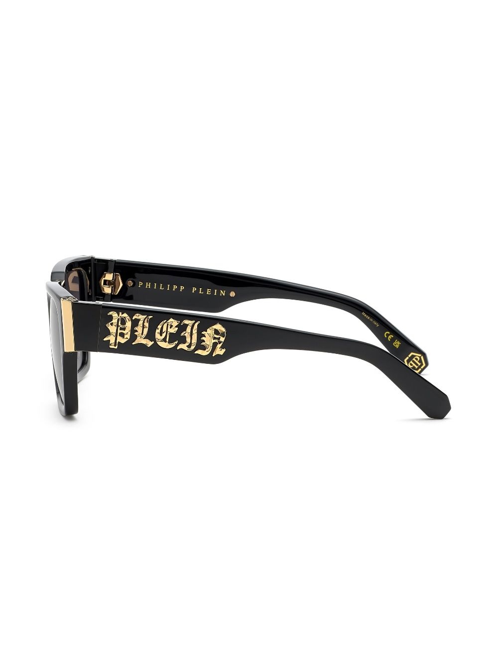 logo-plaque square-frame sunglasses - 4