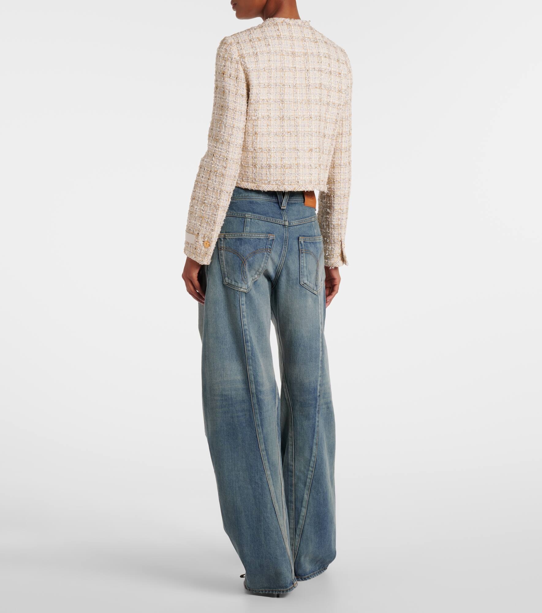 High-rise barrel-leg jeans - 3