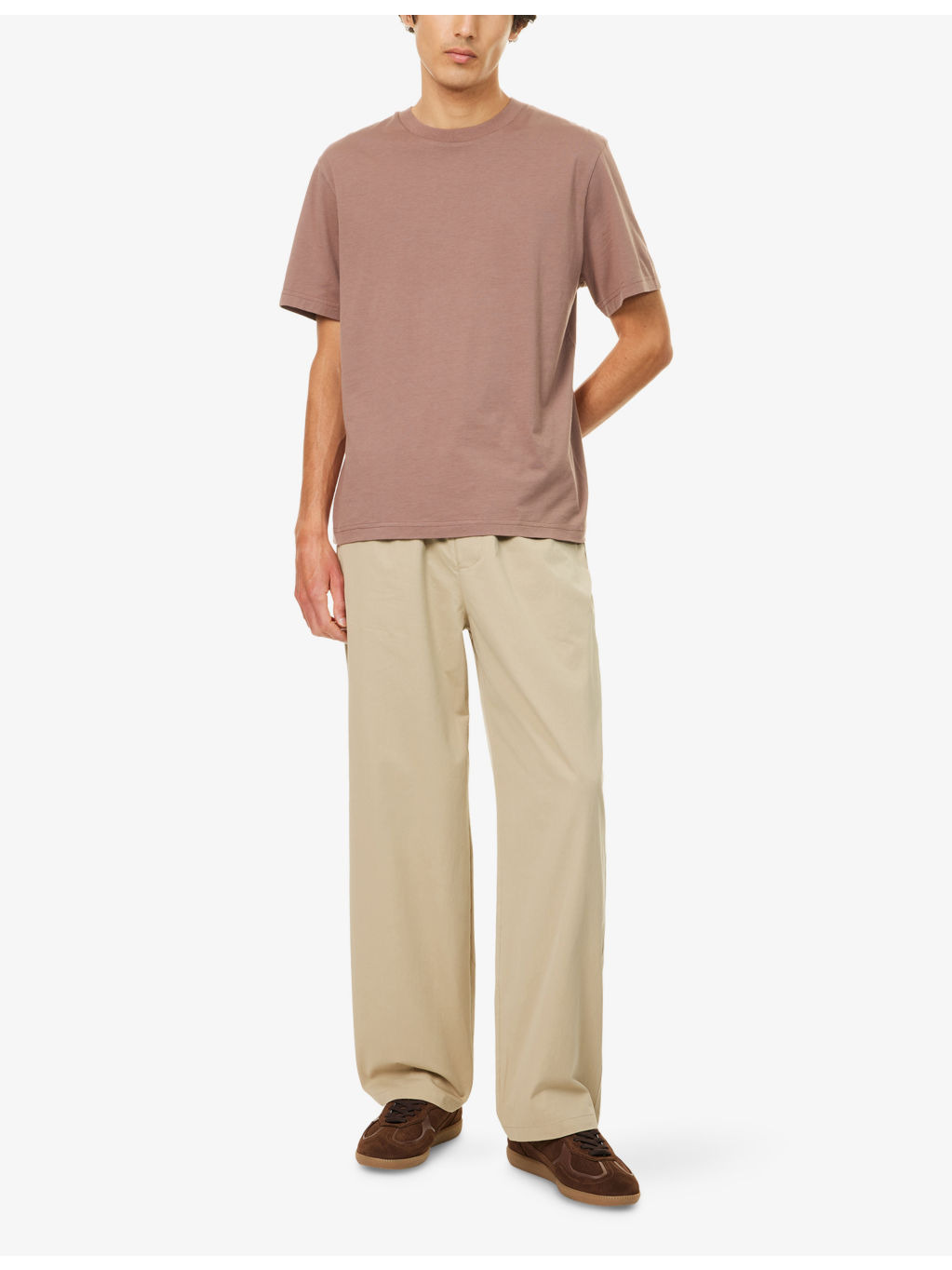Easy Straight-Leg Cotton Trousers - 2