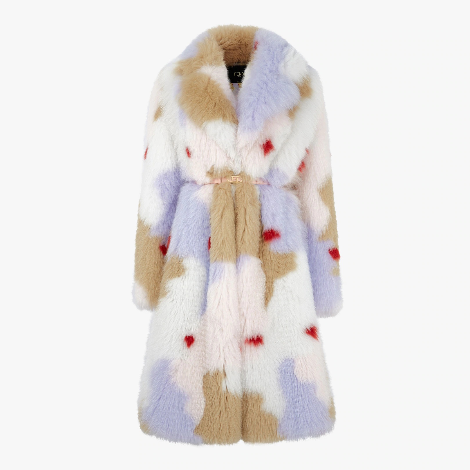 Multicolor fox-fur coat - 1